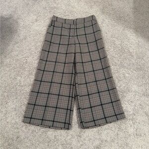 Wide Checkered Trousers